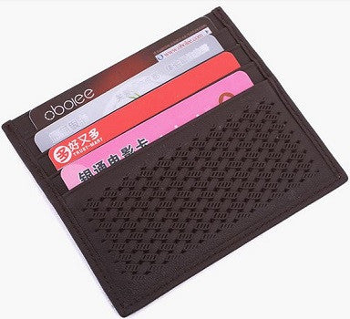 leather wallet short design card holder